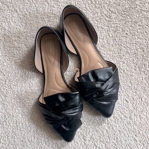 Lane Bryant Black Bow Flats 9 Wide